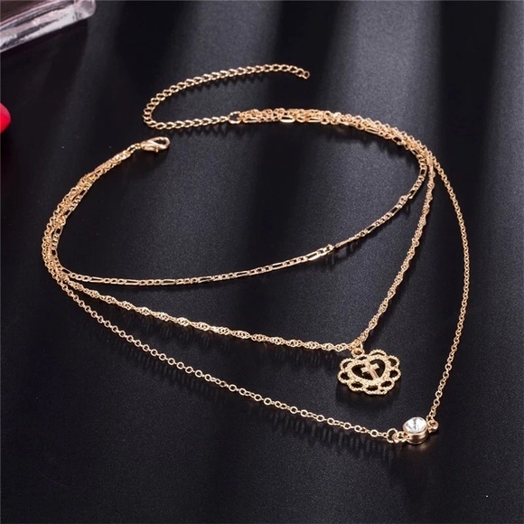 Layered Pendant Choker - Picture 3 of 7